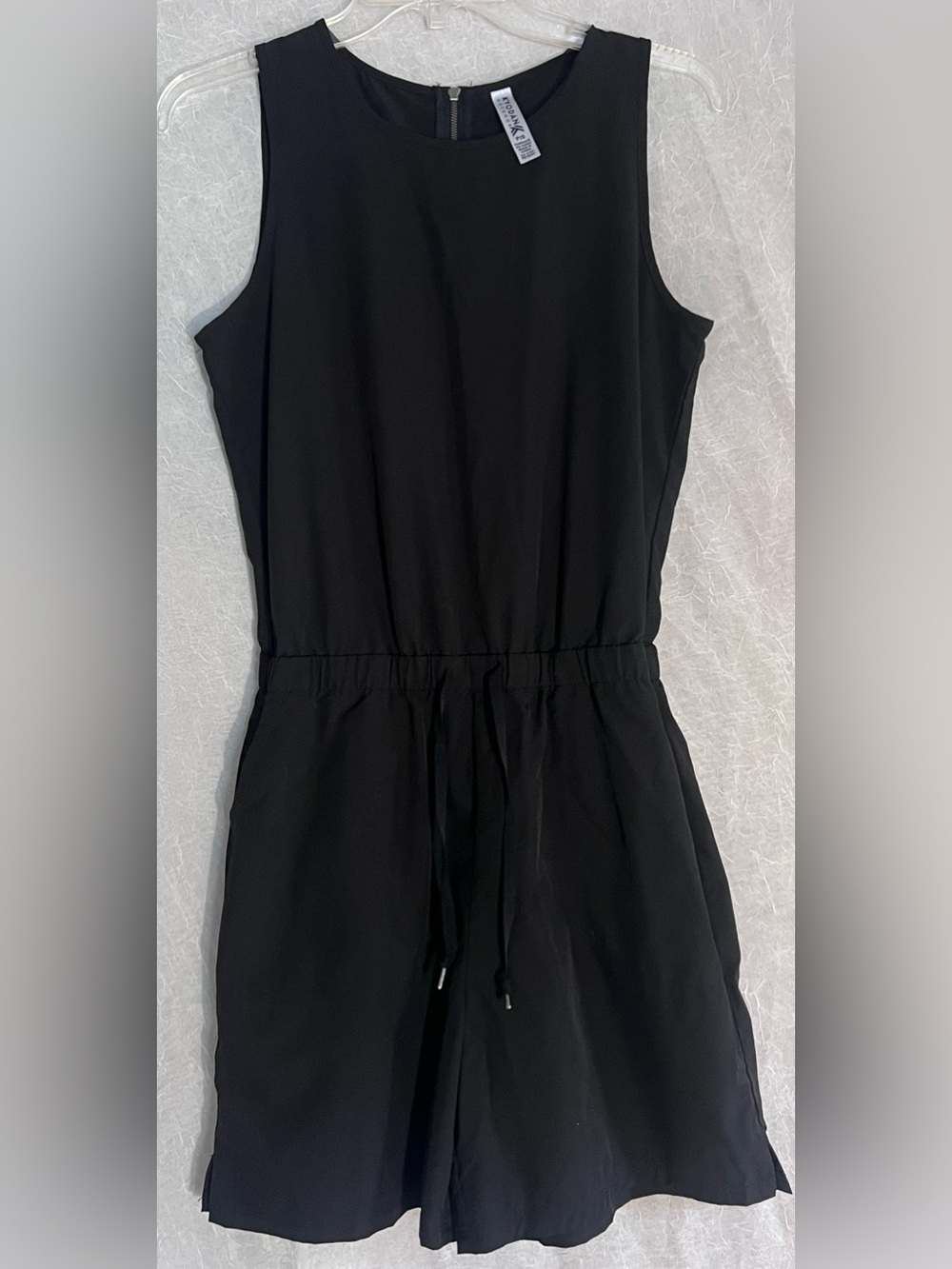 Kyodan Black Sleeveless Drawstring Romper